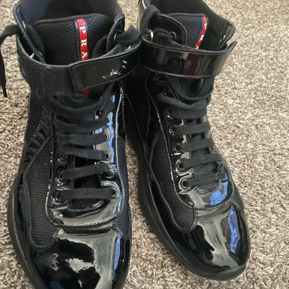 Prada | Shoes | Prada Americas Cup High Top Sneakers | Poshmark display picture 2